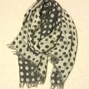 Jcrew Reversible Polka Dot Scarf